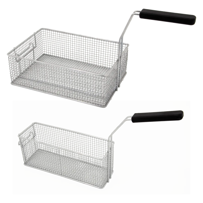 Frittierkorb 1/2 für Fritteuse 8 Liter aus Drahtgeflecht mit Deckel