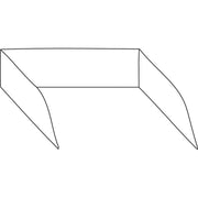 Spritzschutz für Grillplatten mit 40 cm Breite