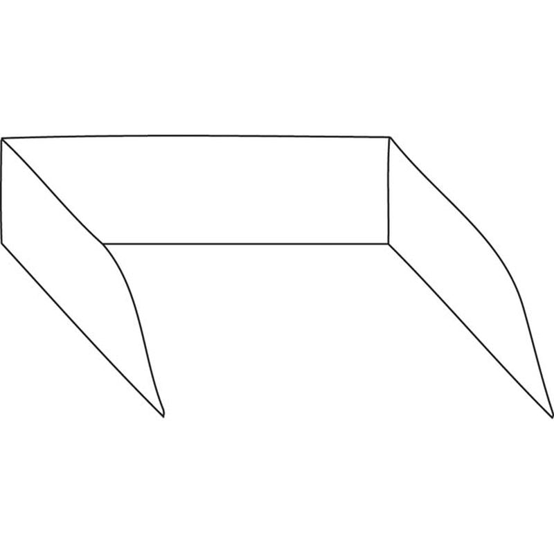 Spritzschutz für Grillplatten mit 60 cm Breite