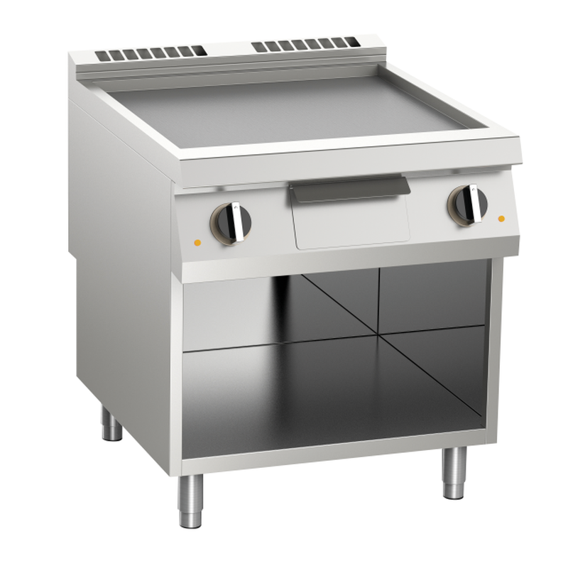 Elektro-Grillplatte glatt verchromt 10
