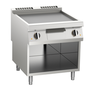 Elektro-Grillplatte glatt aus Edelstahl 10