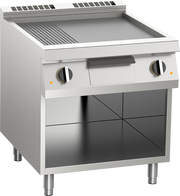 Elektro-Grillplatte geteilt aus Edelstahl 10