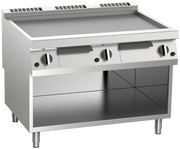 Elektro-Grillplatte glatt aus Edelstahl 16