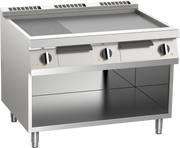 Elektro-Grillplatte geteilt aus Edelstahl 16
