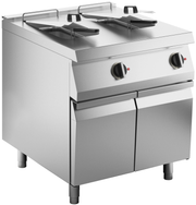 Elektro-Fritteuse 2 Becken je 15 L Standgerät 24kW