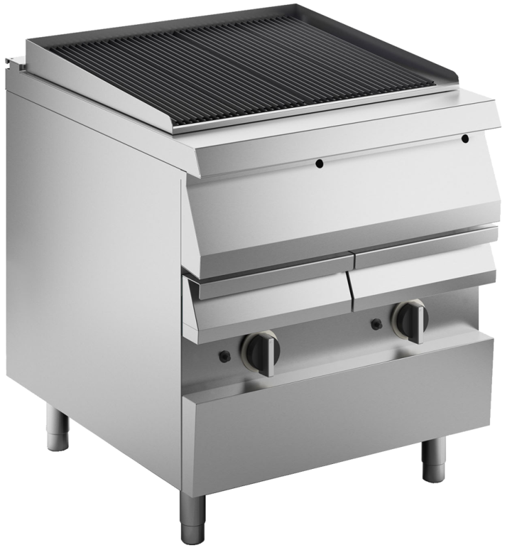 Gas-Vaporgrill 15kW Wasserbecken & Ablasshahn