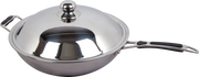 Induktions-Wokpfanne Ø360 mm mit Halte- und Soft-Grip Griff