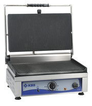 Kontaktgrill Grillfläche 45x27 cm oben & unten gerillt 1 Heizzone