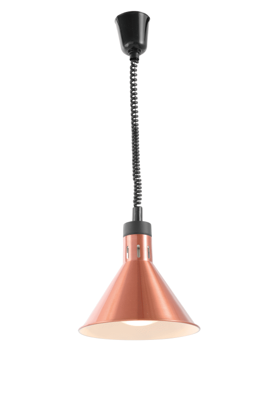 Infrarot Heizlampe Kupfer eloxiert inkl. Leuchtmittel