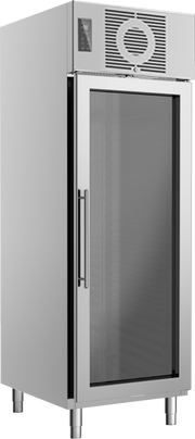 Edelstahlglastürkühlschrank KU 721 G