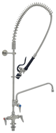 EVERSTEEL Edelstahl 2-Hebelmischer 1-Loch mit Schwenkhahn mit LOW-FLOW Brause