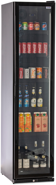 Glastürkühlschrank KBS 327 G Slim schwarz