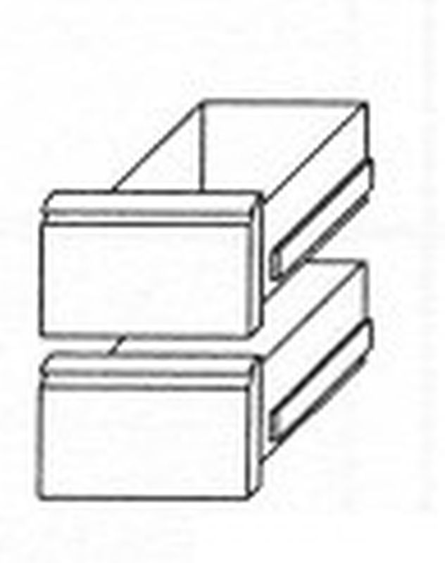 Schubladensatz 1/2 +1/2 Kühltischschubladensatz