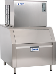 Vollwürfel-Eiswürfelbereiter KV 150 L inkl. Vorratsbehäter und Abdeckung