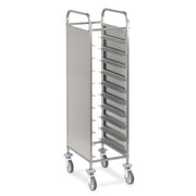 Abräumwagen 520 für 10 Tabletts oder GN Tabletts mit Seitenwand