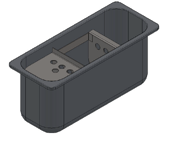 Anbauportionierspüle für Eistheken